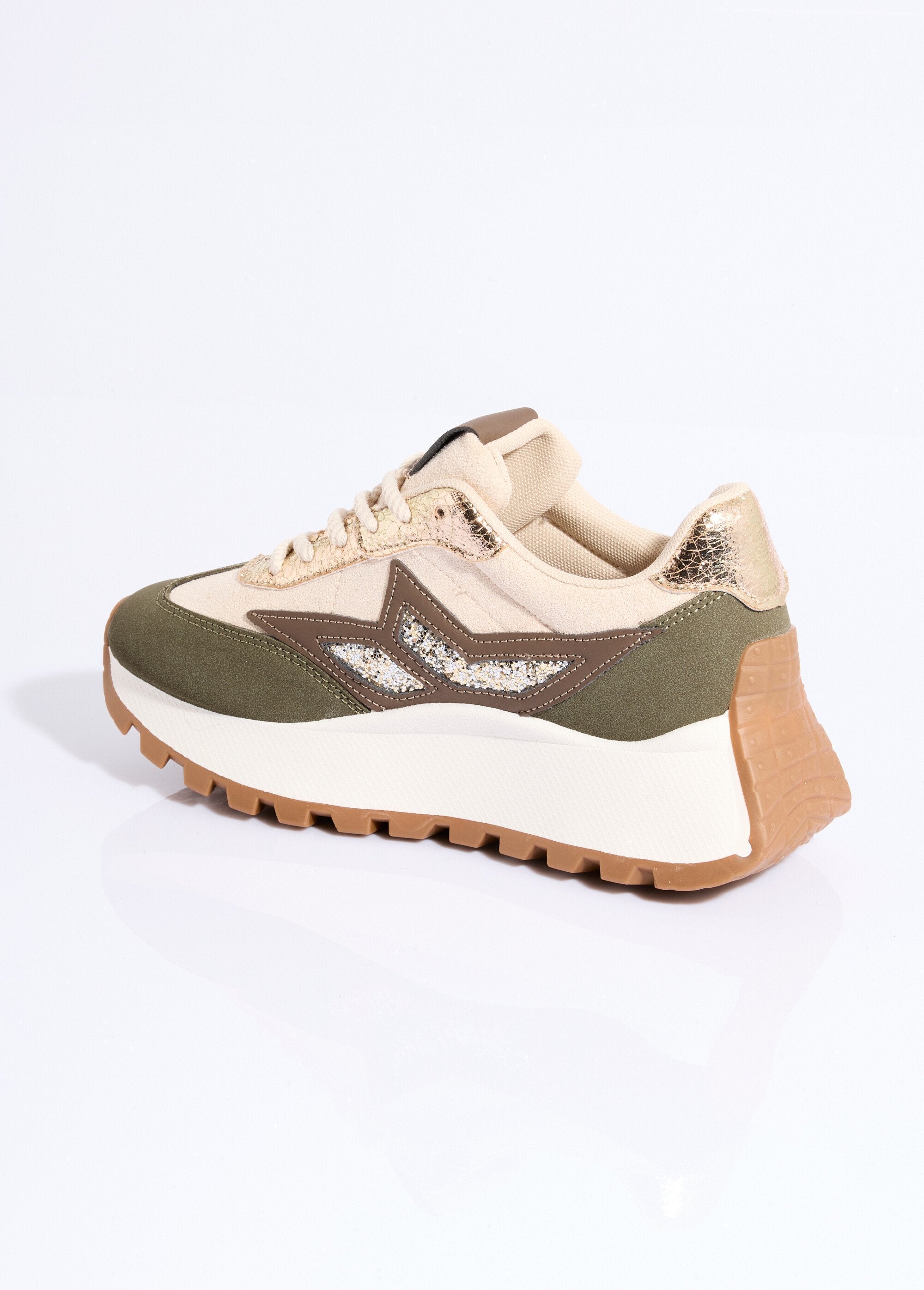Zapatillas_multimaterial_con_suela_de_cuña_Verde_y_beige_DO1_slim