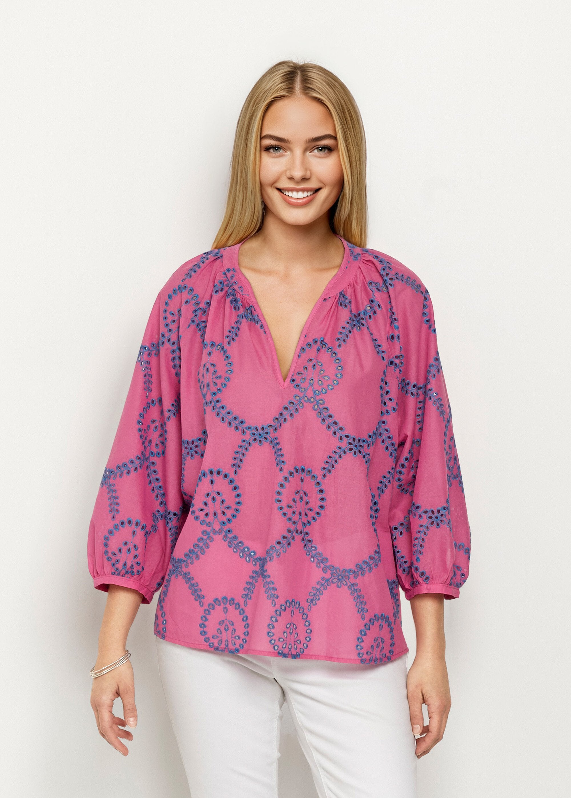 Blusa_suelta_con_bordado_calado_y_mangas_3/4_Rosa_FA1_slim