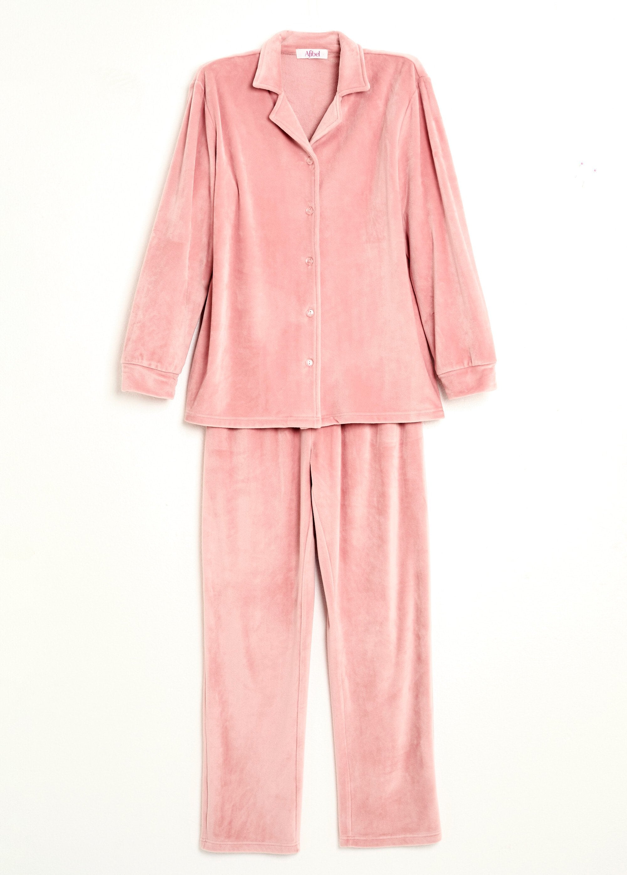 Pijama_de_terciopelo_elástico_con_botones_largos_Rosa_AP1_slim