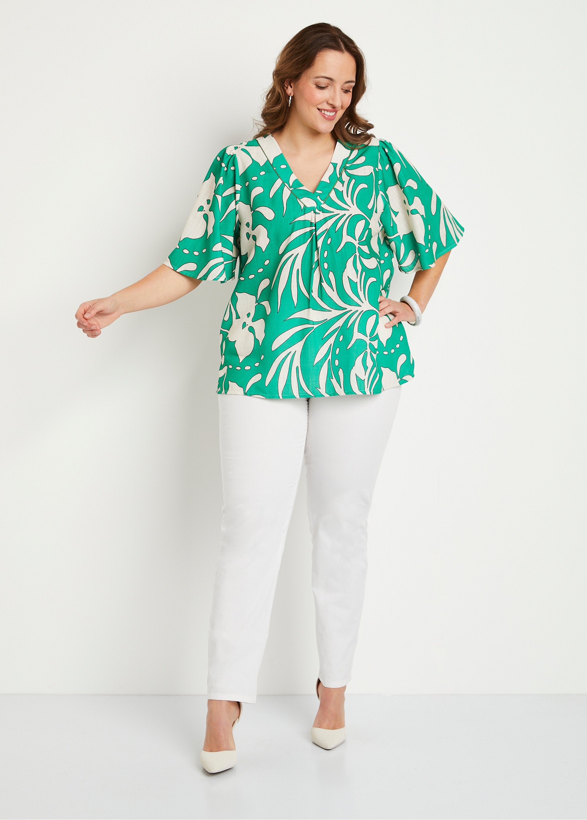 Túnica_larga_y_holgada_Verde_y_crudo_SF1_curvy