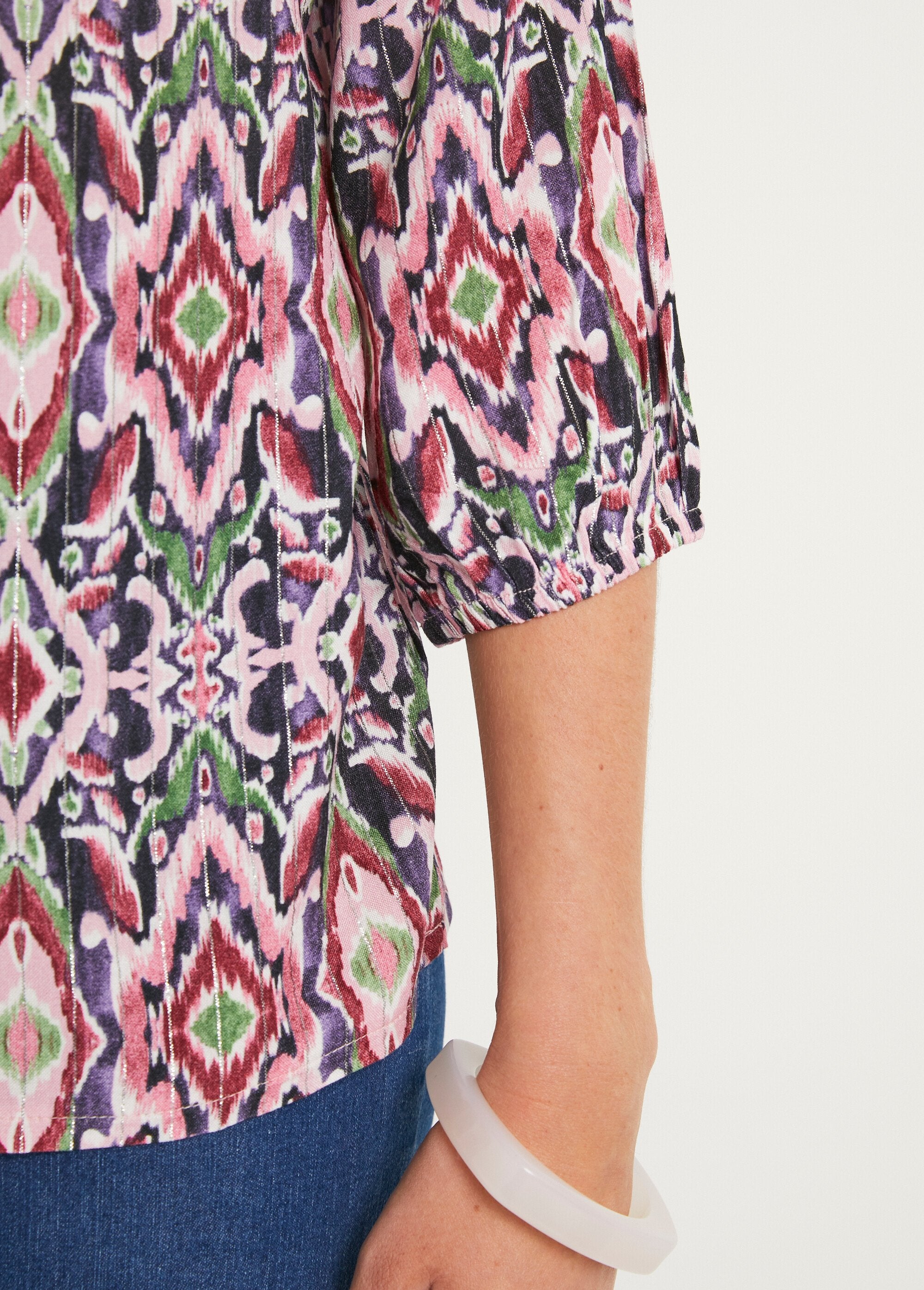 Túnica_larga_y_holgada_con_botones_y_mangas_3/4_rosa_y_morado_DE3_slim