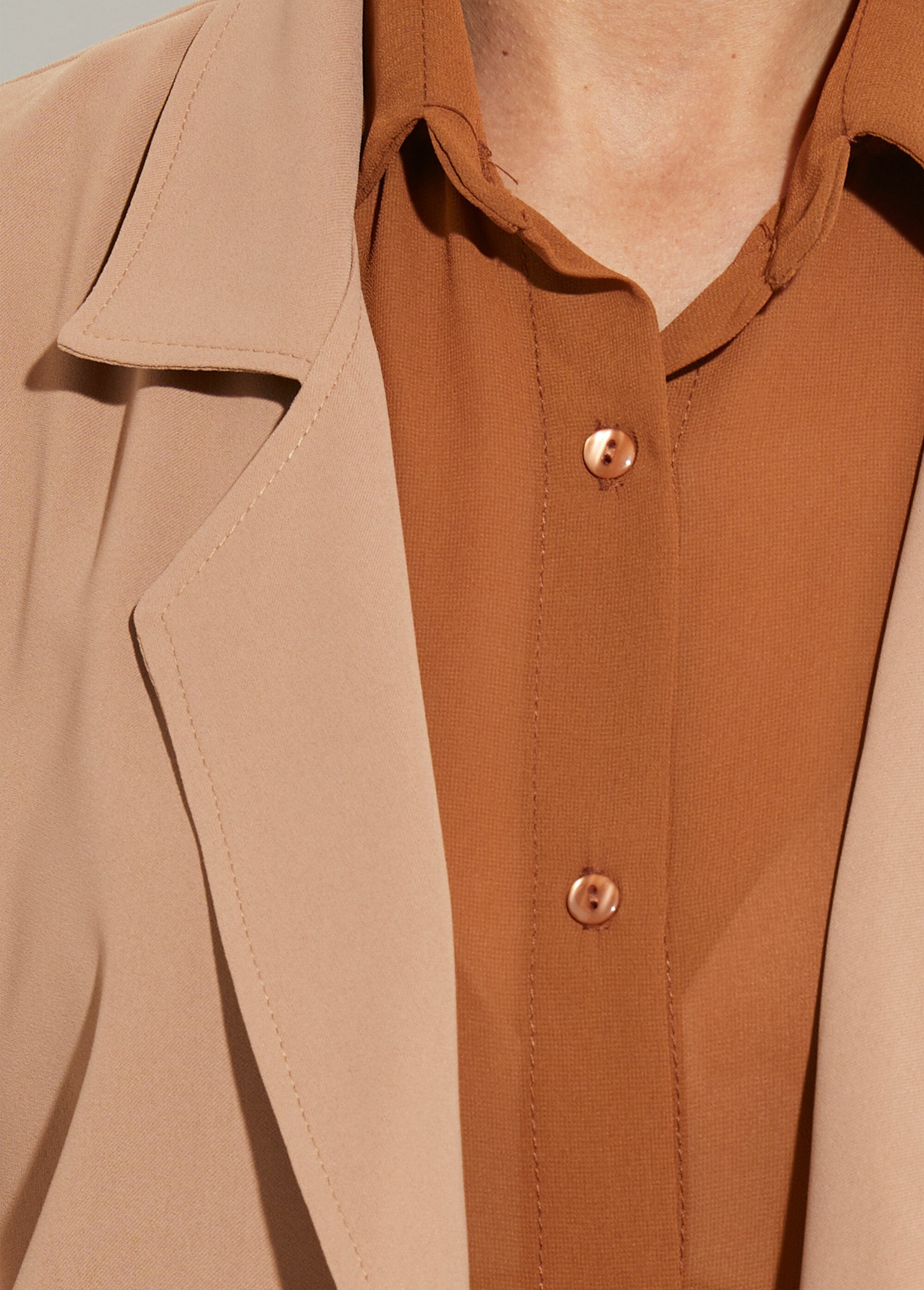 Veste_col_tailleur_manches_3/4_Essentiel_Camel_DE1_slim
