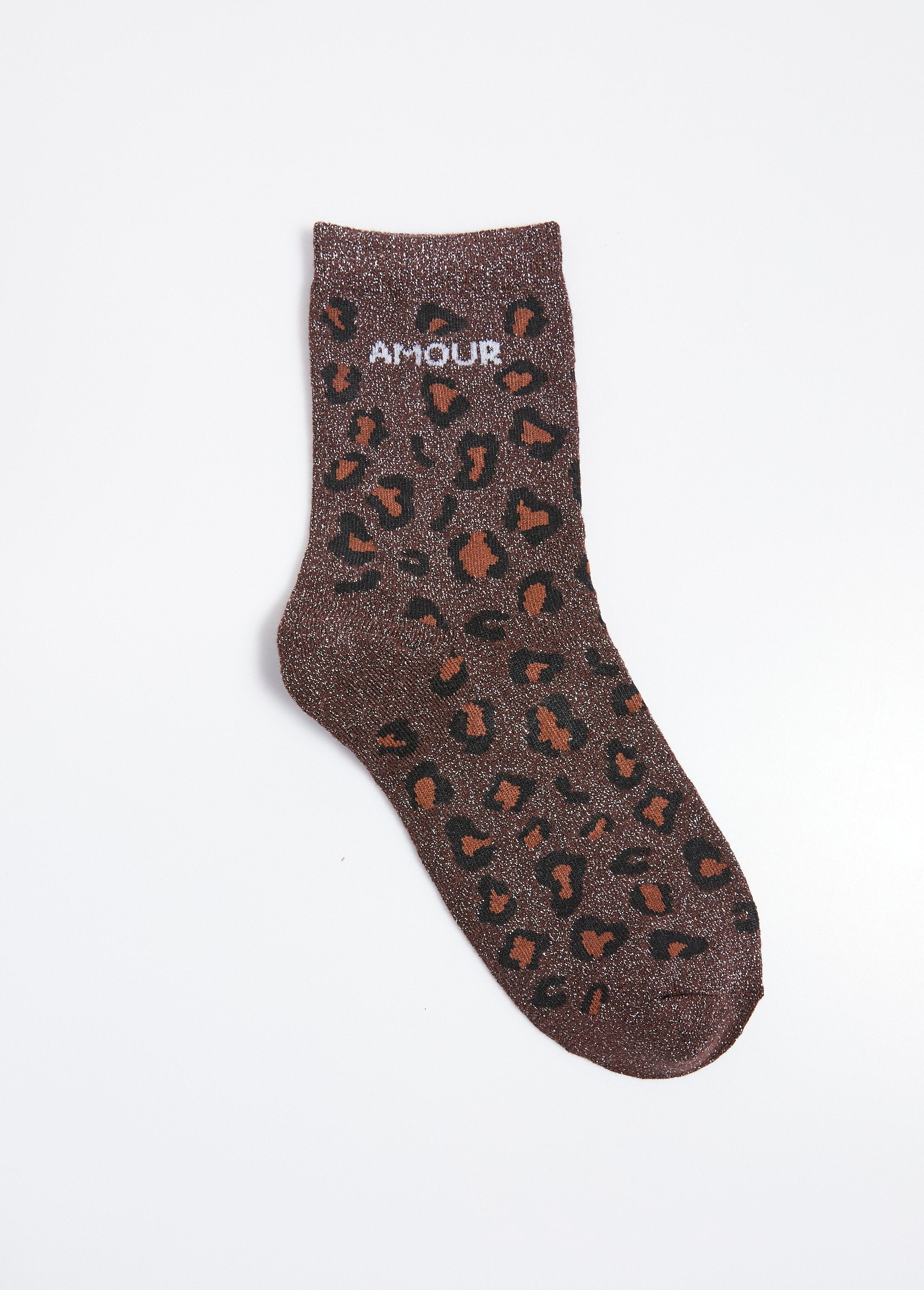 Calcetines_AMOUR,_estampado_de_leopardo_metalizado_Castaño_DE1_slim
