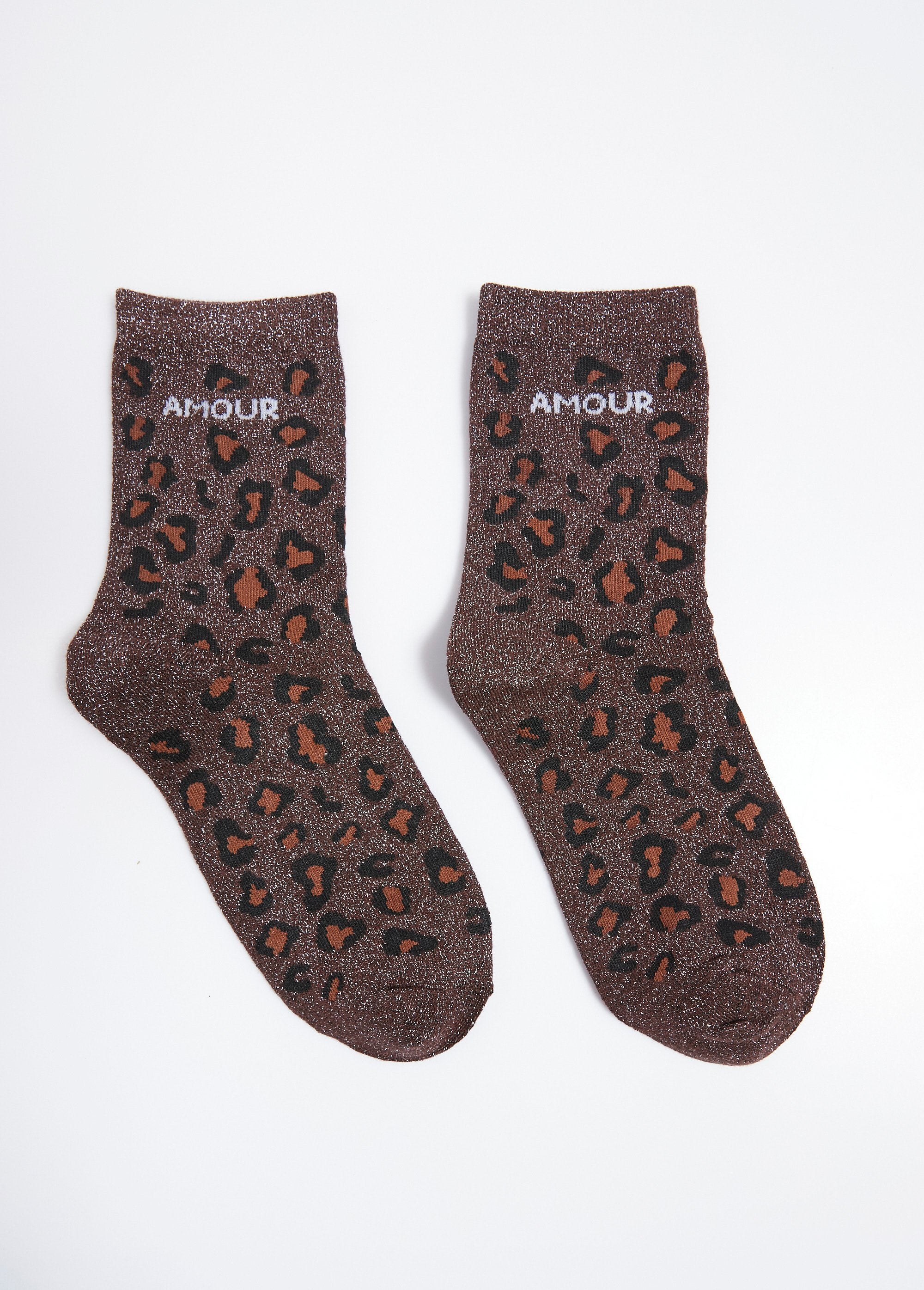 Calcetines_AMOUR,_estampado_de_leopardo_metalizado_Castaño_FA1_slim