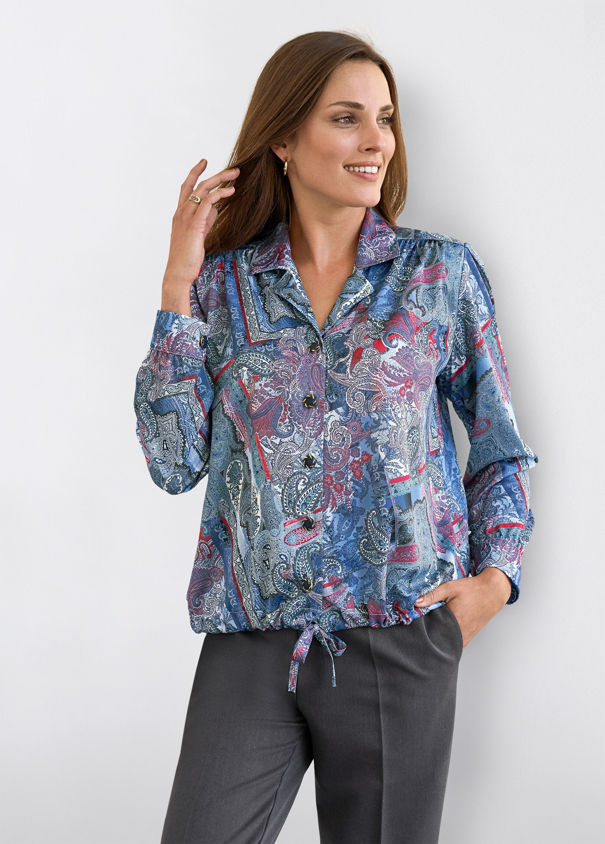 Blusa-chaqueta_de_punto_estampado_Azul_y_carmín_FA1_slim