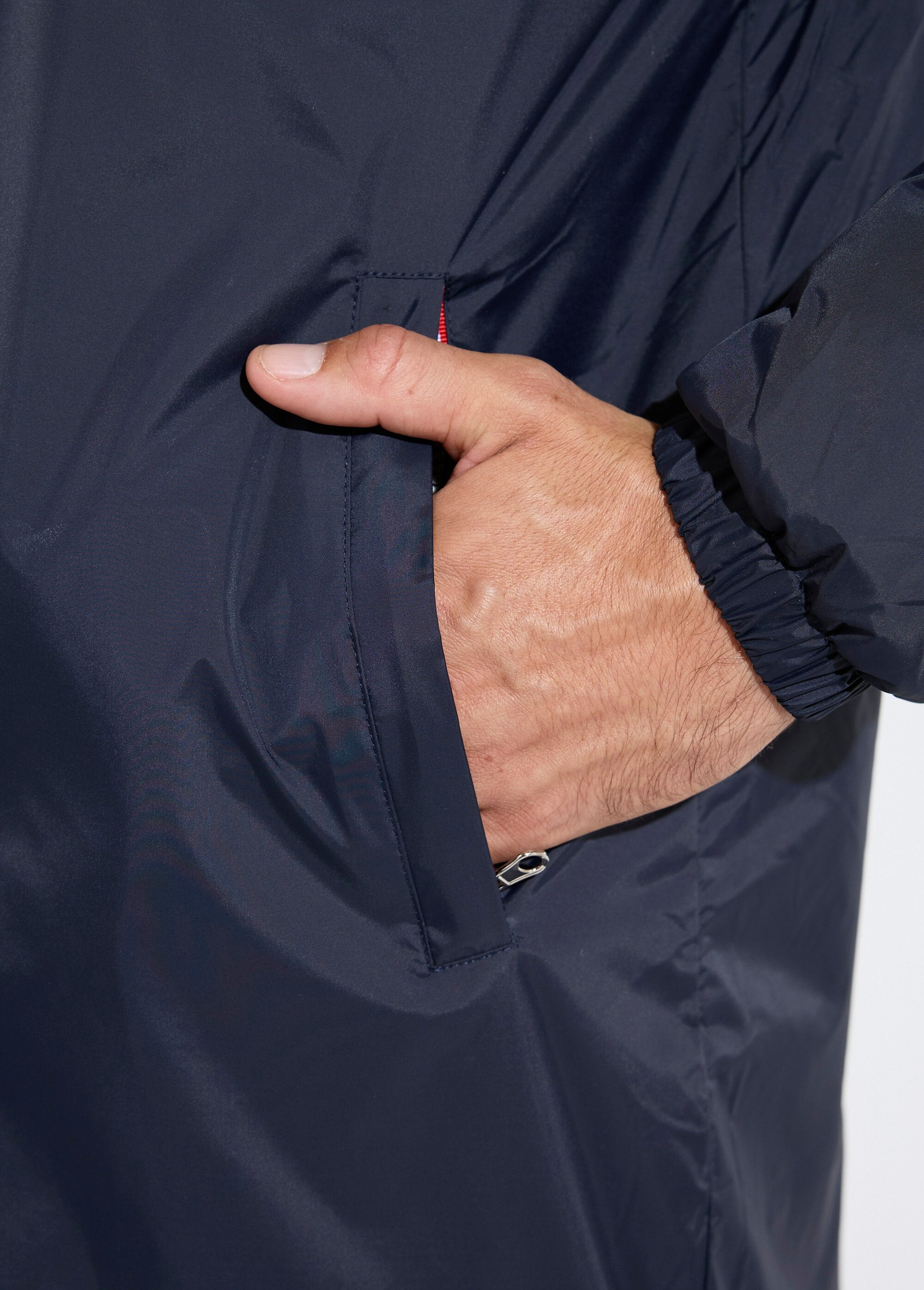 Parka_longue_chaude_fourrée_déperlante_Marine_et_ecru_DE2_slim