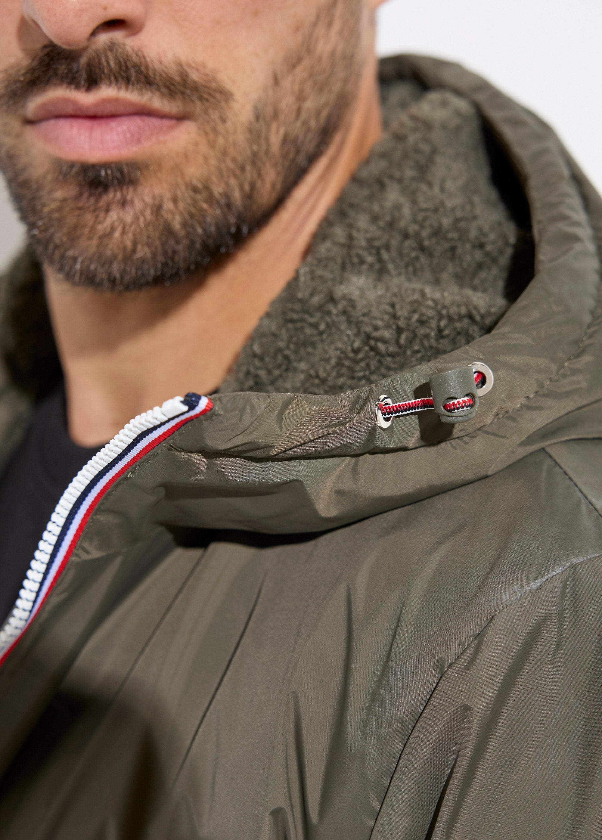 Parka_longue_chaude_fourrée_déperlante_Kaki_DE1_slim
