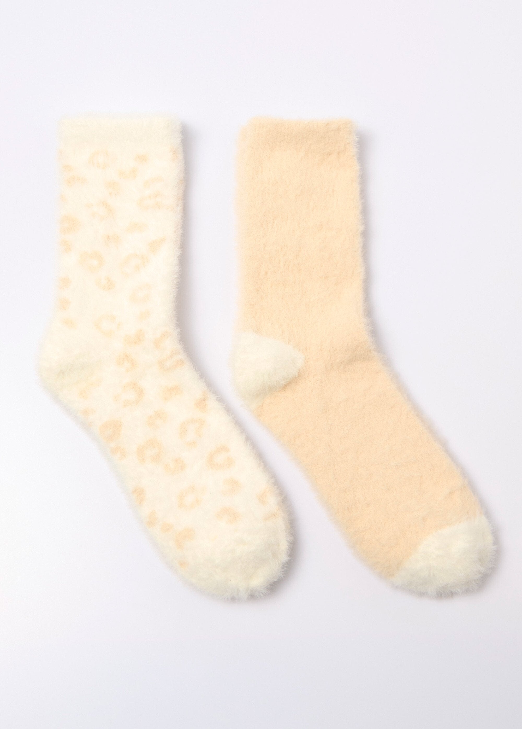 Pack_de_2_calcetines_peludos_cálidos_Conjunto_2_beiges_DE1_slim