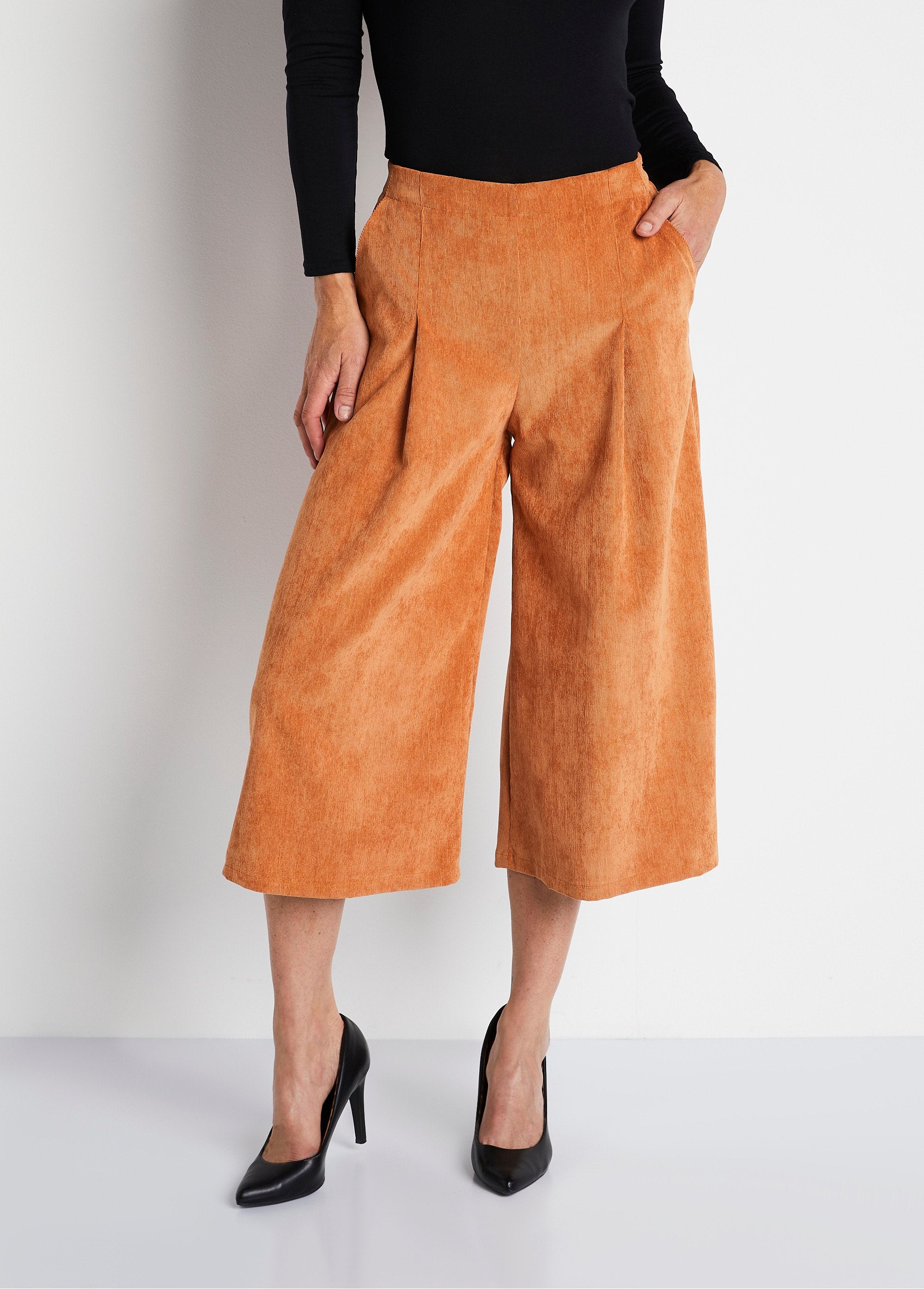 Pantalón_culotte_largo_milrayas_terciopelo_Caramelo_FA1_slim