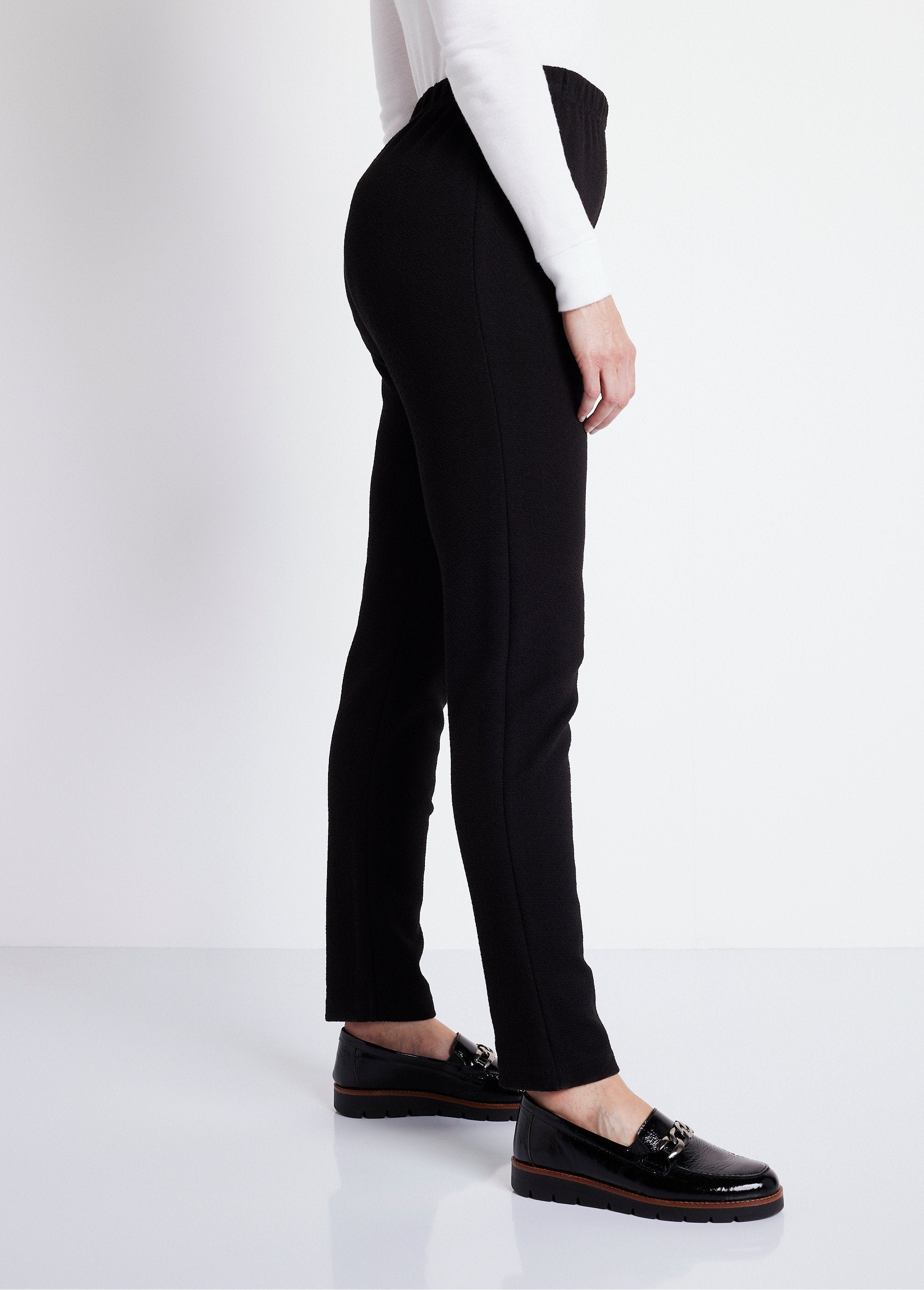 Leggings_de_punto_elástico_con_cintura_elástica_Negro_liso_DR1_slim