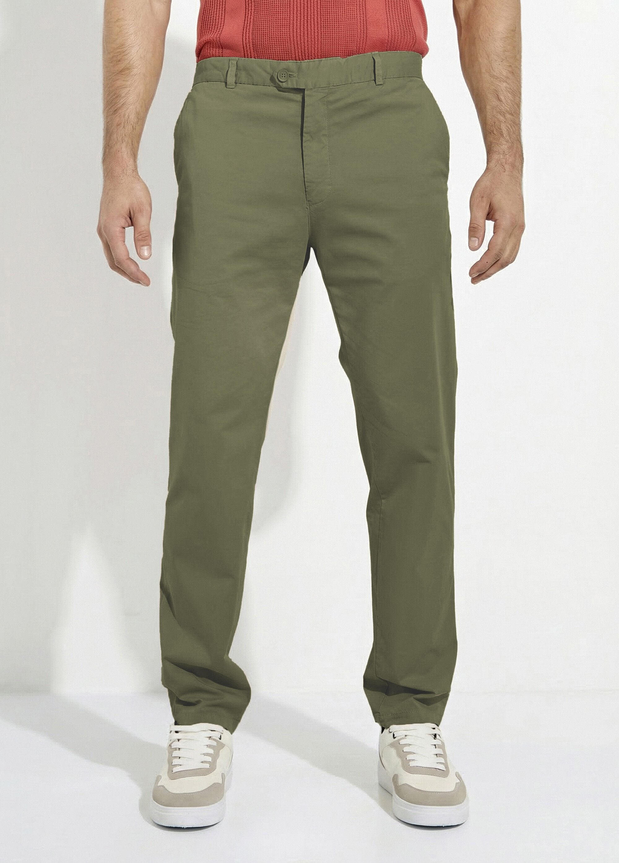 Pantalón_chino_recto_de_lona_de_algodón_elástico_Caqui_FA1_slim