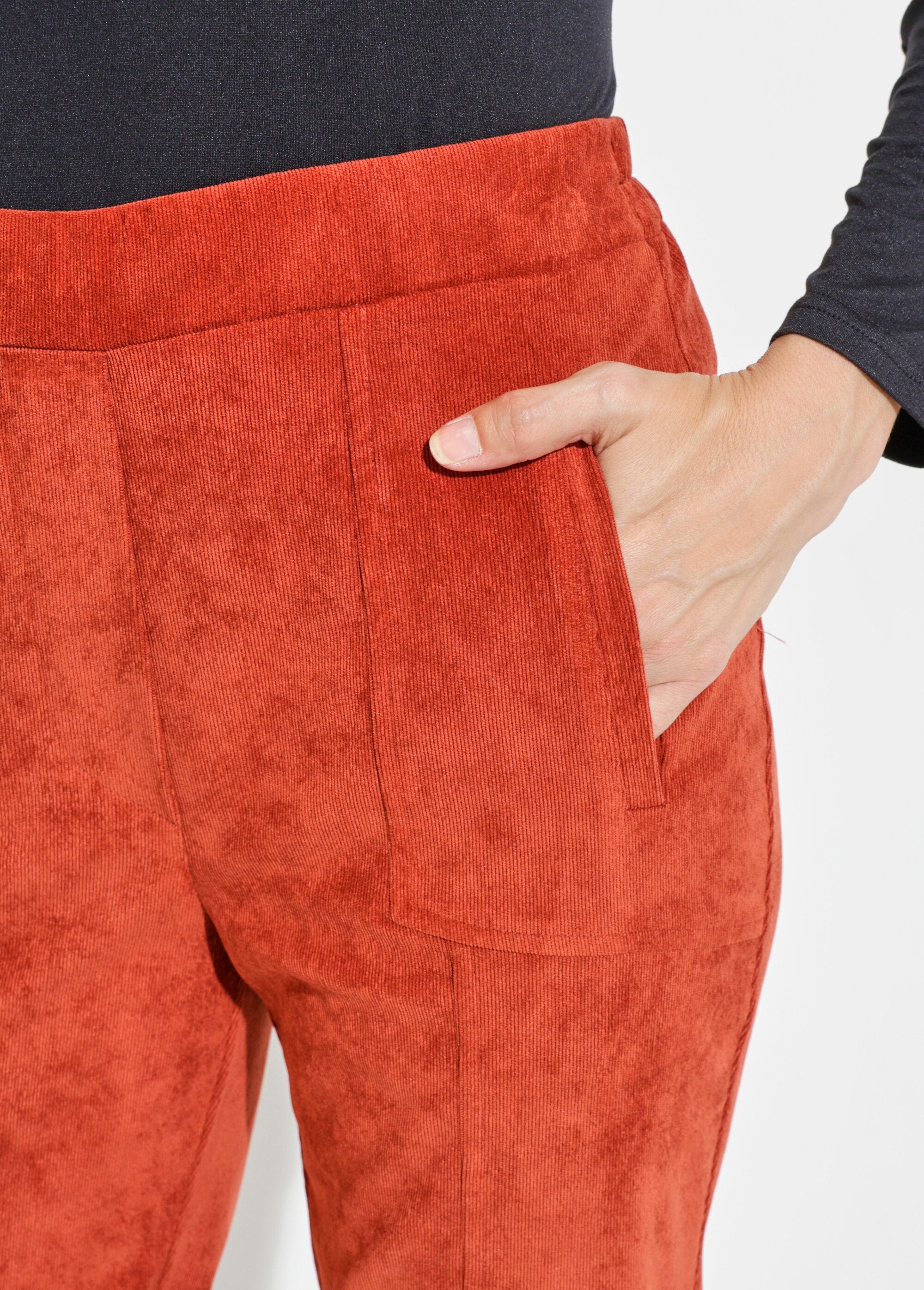 Pantalón_recto_con_cintura_elástica_y_terciopelo_milrayas_Picante_DE1_slim