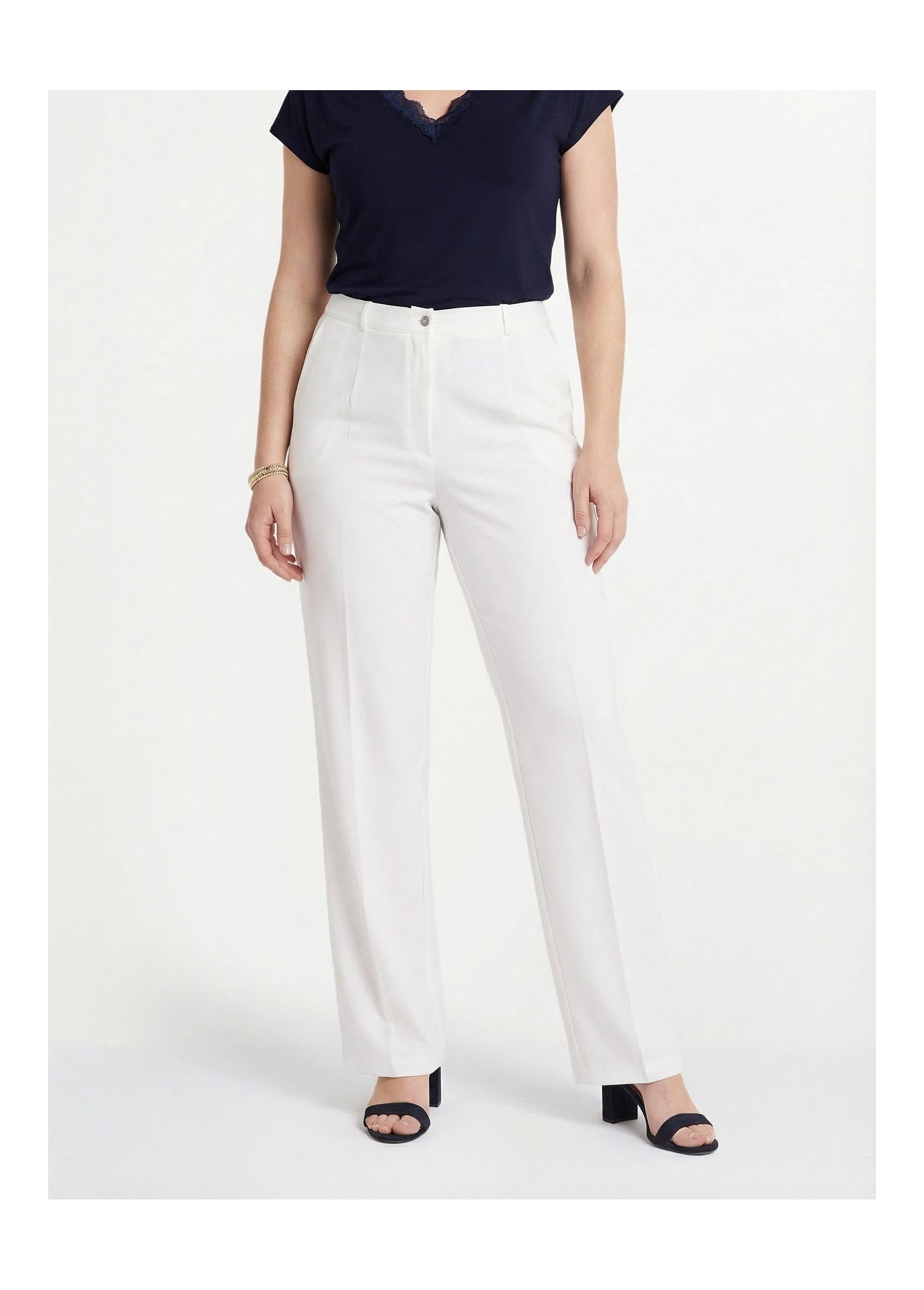 Pantalón_recto_liso_con_cintura_semielástica_Blanco,_Blanca_FA1_slim