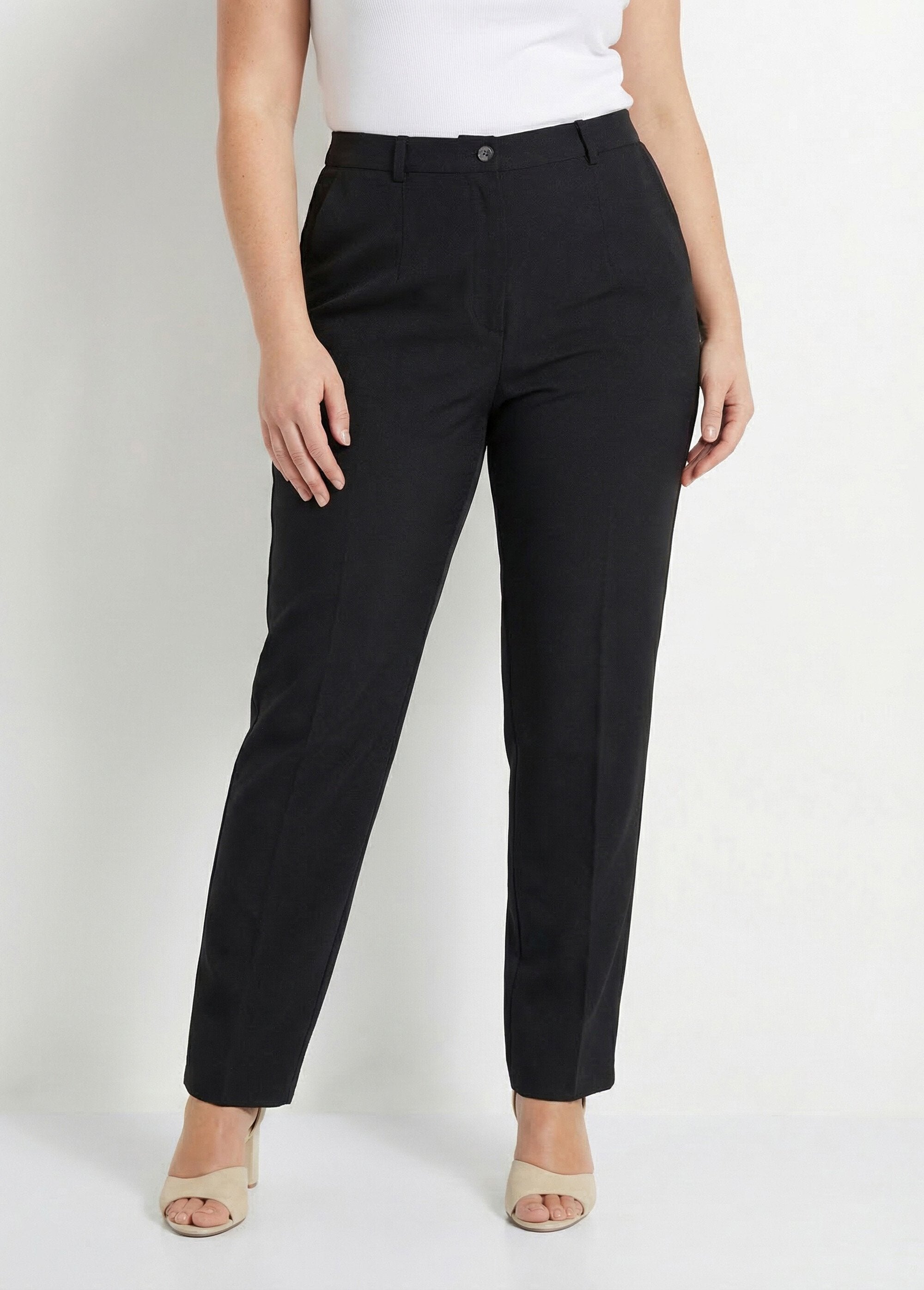 Pantalón_recto_liso_con_cintura_semielástica_Negro_FA1_curvy