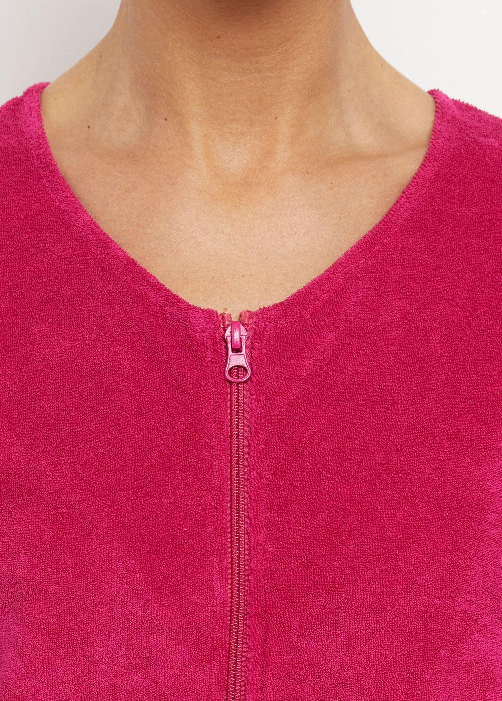 Albornoz_de_rizo_de_algodón_liso_con_cremallera_Rosa_DE1_slim