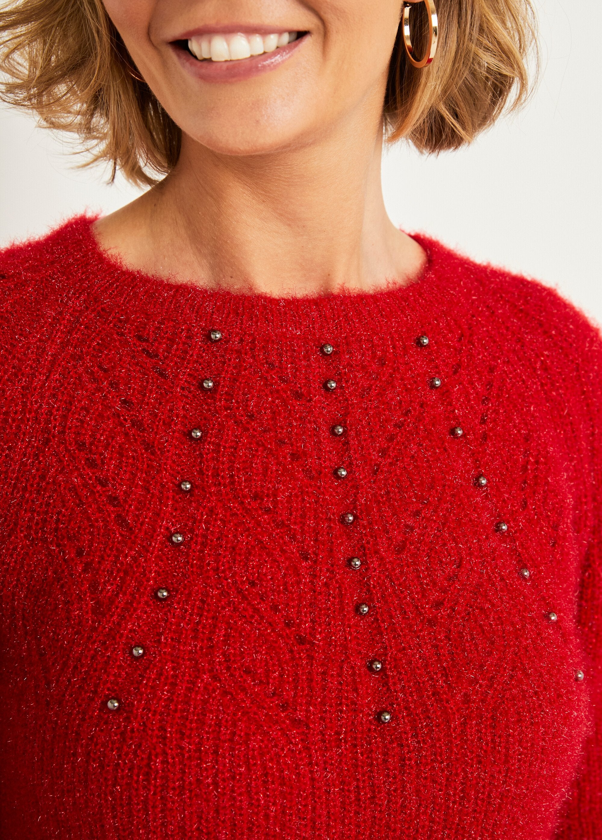 Suave_jersey_de_peluche_con_cuello_redondo_calado_de_cuentas_Rojo_DE2_slim
