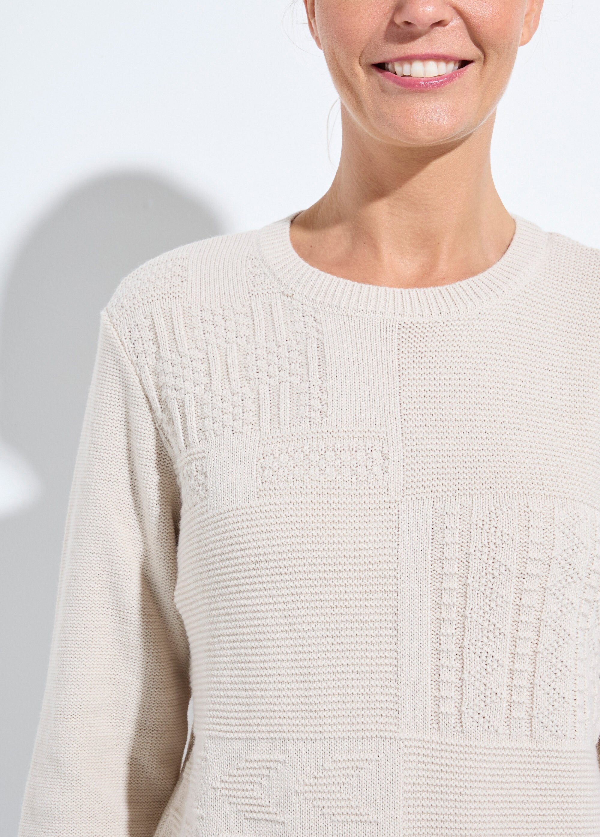Suéter_túnica_de_cuello_redondo_y_manga_larga_Beige_DE1_slim