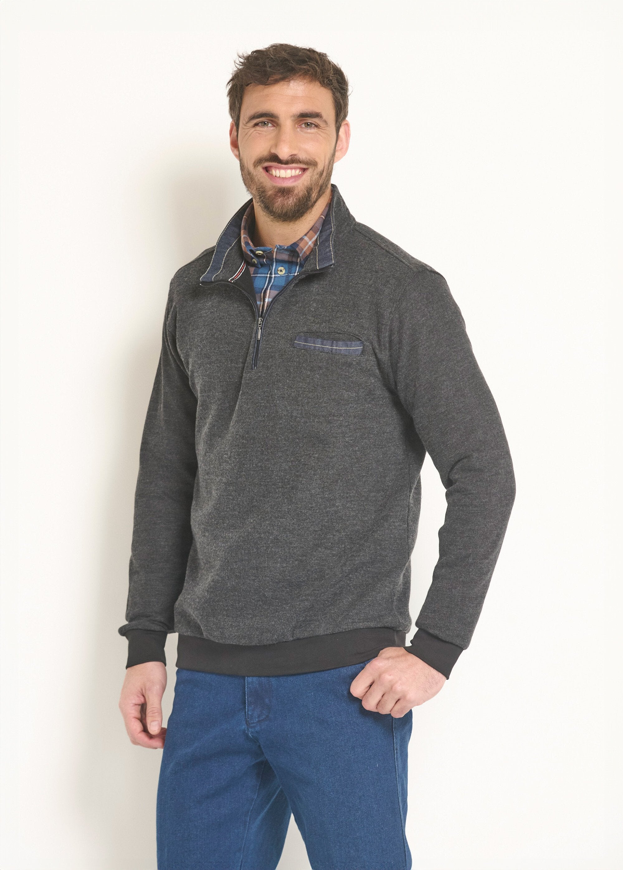 Sudadera_2_en_1_con_cuello_camisero_con_cremallera_Antracita_FA1_slim