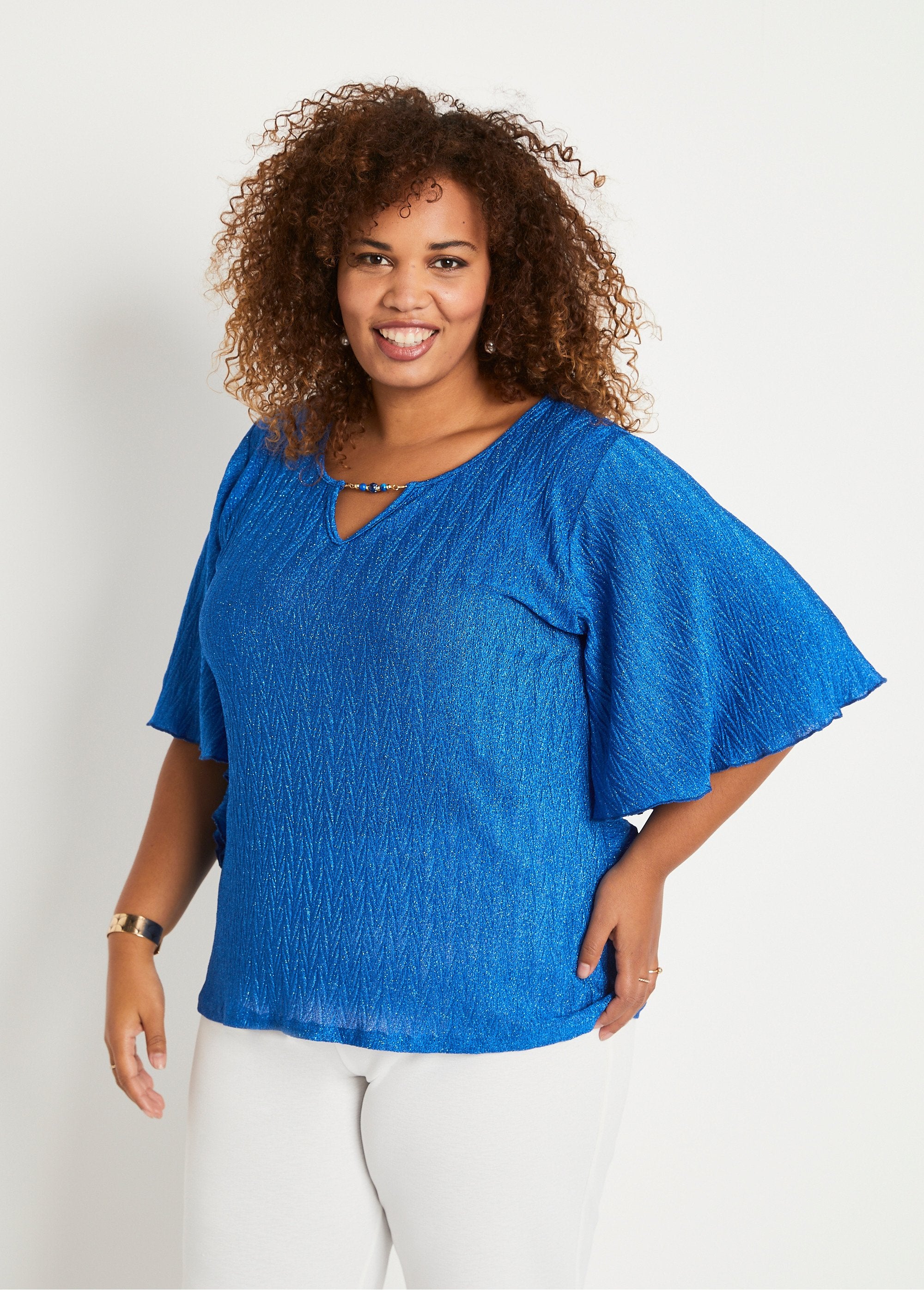 Camiseta_ancha_manga_corta_brillos_Azul_FA2_curvy